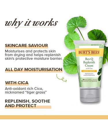 Burt's Bees 99% Natural Res-Q Cream with Cica - Healing Skin Therapy 48g | Shop Internationally - Buy Online on GoSupps.com