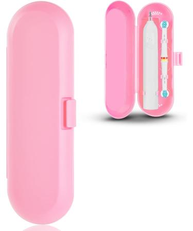 Uraqt Pink Frosted Travel Case for Electric Toothbrush - Essentials for 1 Handpiece & 2 Brushes | Durable Plastic Replacement Etui - Buy Online on GoSupps.com