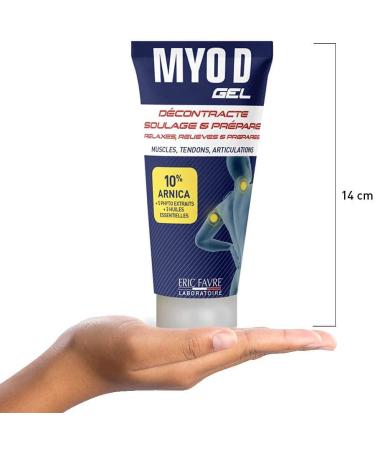 GEL DECONTRACTION MUSCULAIRE Myo D - Arnica Huiles Essentielles - Apaise Muscles Articulations et Tendons - Dos Mollets Cuisses - Gel de 100ml - Eric Favre 100 ml (Lot de 1) - Buy Online on GoSupps.com