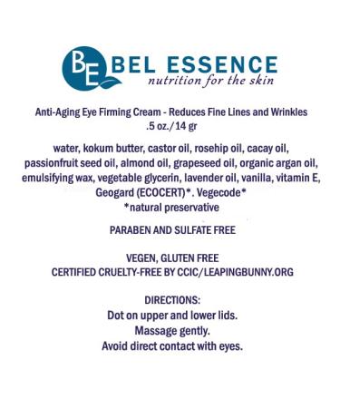 Bel Essence Anti-Aging Face Moisturizer and Anti-Wrinkle Under Eye Cream - Natural Aging Skin Care Set for Normal to Dry Skin - Hydrating Face Cream to Firm Skin Reduce Fine Lines -1.5 Oz/.5 Oz - Buy Online on GoSupps.com
