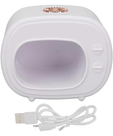 Mini UV LED Nail Lamps with 4 Lamp Beads Fast Drying Portable Gel Nail Polish Curing Lamp Soft Lighting Suitable for All Nail Polishes (White) - Buy Online on GoSupps.com