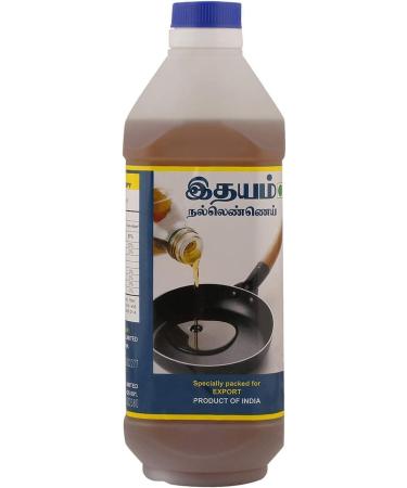 Idhayam Sesame Oil - Gingelly Oil Pure And Fresh With Good Source of Natural Nutrients No Artificial Multi-purpose Uses Oil India origin - Multilple Packs 1litre (PACK OF 1) - Buy Online on GoSupps.com