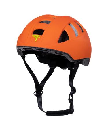 Flybar Kids Bike Helmet - Dual Certified Adjustable Dial, Lightweight Skateboard Helmet, Roller Skating, Pogo, Electric Scooter, Snowboard, Youth and Toddler Helmet, Boys & Girls 3-14 Orange Medium