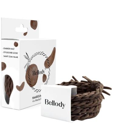 Bellody original hair tie - stylish braided hair tie with strong hold (4 -Set - Mocha Brown) - Women's hair accessories in light brown - Buy Online on GoSupps.com