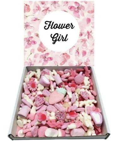 Flower Girl Gift Pick n Mix 300g Pink Sweets Selection Box Gummy Sweet Box Favour Gift Box Wedding Bridesmaid Party Present - Buy Online on GoSupps.com