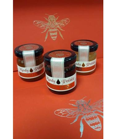 Raw flower nectar Honey + juice (10 x 40g) from Poland. Perfect for a gift. Premium Gold - Buy Online on GoSupps.com