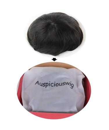 AuspiciousWig Hair Replacement System for Men | 8x10 Inch Natural Human Hair Toupet | Thin Skin Design for Superior Comfort - Buy Online on GoSupps.com