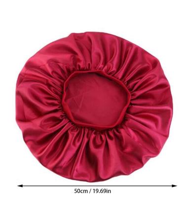 HPAMBA Silk Sleeping Cap - Breathable Satin Night Hat for Long Hair | Elastic Wide Extra Large Sleep Cap (2 Pieces) - Buy Online on GoSupps.com