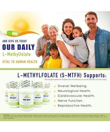AND GIVE US TODAY OUR DAILY L-Methylfolate 15mg (2 Bottles) - 180 Capsules - Professional Strength Active Methyl Folate - 5-MTHF Supplement - Non GMO, Gluten Free, No Fillers - Buy Online on GoSupps.com