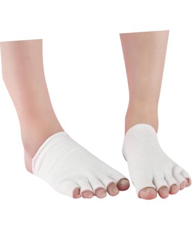 Gogogmee 1 Pair Foot Care Supplies Five Finger Socks Dry Cracked Heels Socks Five Toe Gel Socks Open Toe Socks Gel Feet Sock Foot Spa Socks Foot Moisturizing Socks Cracked Foot Socks White - Buy Online on GoSupps.com