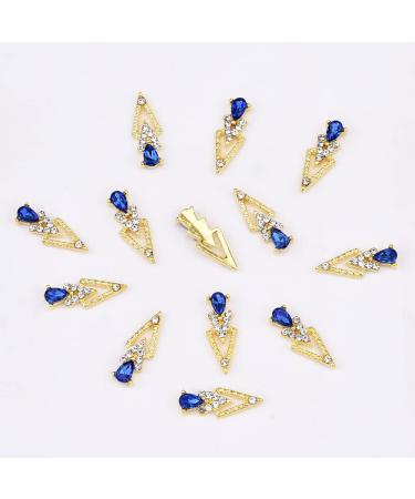 TEEKME 30pcs Mix Gold Nail Charms with Gemstones - Nail Decoration Bling Rhinestones - Buy Online on GoSupps.com