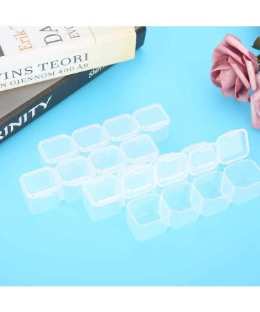 ANKROYU 56 Slots Empty Clear Plastic Organizer Box Nail Decoration Sequence Organize Box Nail Art Decoration Storage Container Tool for Nail Rhinestone Crystal Earrings - Buy Online on GoSupps.com