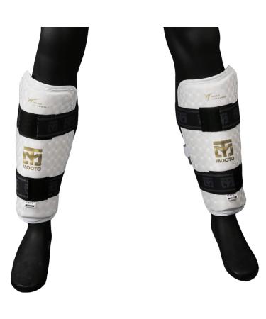 Mooto Korea Taekwondo Extera S2 Shin Protector Guard WT Logo MMA Martial Arts Kickboxing Karate Training Match Gym School Academy X_Small(length 23cm or 0.75 ft)