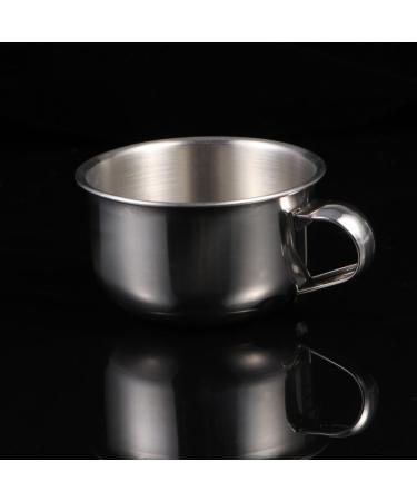 Fomiyes Stainless Steel Razor Cup Soap Lipstick Bag - Mini Shaving Shell for Men with Grip Foam Applicator & Brushes - Buy Online on GoSupps.com