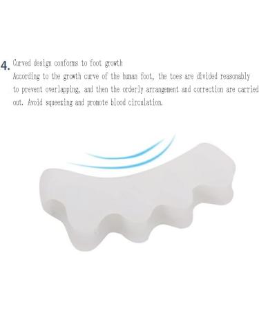 5-Hole Toe Separator & Stretcher for Hallux Valgus Correction - Prevent Corns & Calluses, Improve Foot Strength - Men & Women Care | 1 Pair - Buy Online on GoSupps.com
