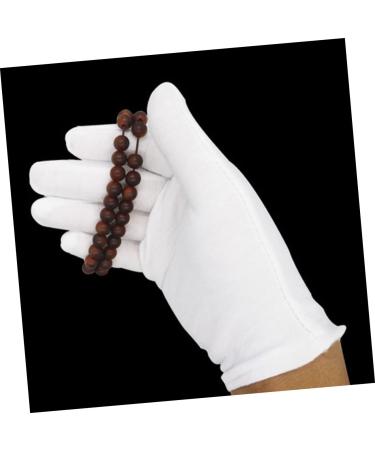 HAPINARY 16 Pairs White Cotton Gloves Cat Purse Industrial Gloves Grip Gloves for Work Mens Work Gloves Cotton Inspection Gloves Gavel Warm Cotton Mitts Miss Labor Protection Cotton Jewelry - Buy Online on GoSupps.com
