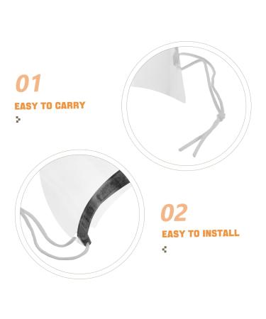 FOMIYES 50pcs Hairdresser Styling Shield Transparent Plastic Facial Protector Salon Haircutting Eye Cover Prevents Hair and Spray from Reaching Eyes - Buy Online on GoSupps.com