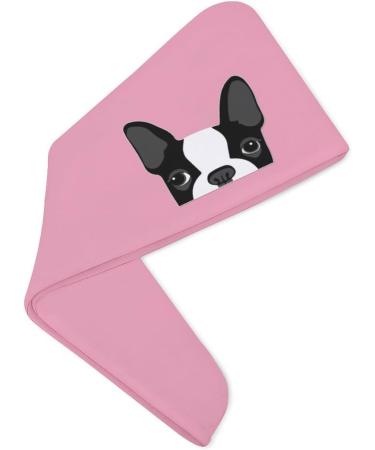 French Bulldog Microfiber Hair Towel Wrap for Women - Super Absorbent 10x26 Inch Hair Turban with Button - Buy Online on GoSupps.com