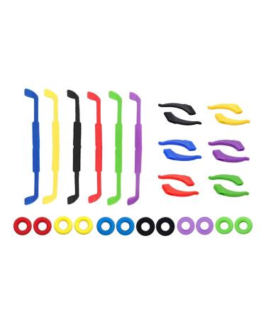 Fenteer Glasses Straps Ear Grips Hooks Eyeglass Holder Set 12 Pairs + 6Pcs