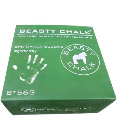 Beasty Chalk Gym Block - High Grip Chalk for Gymnastics, Rock Climbing, Lifting - 2 oz Block (8-Pack) - Buy Online on GoSupps.com