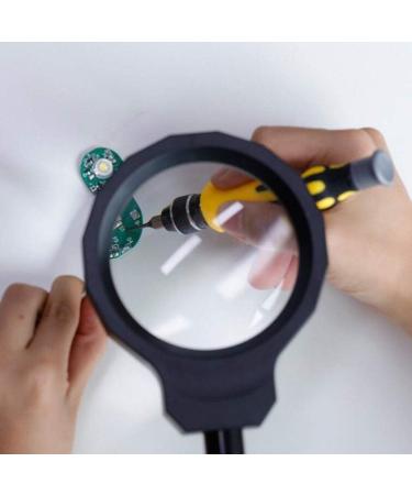 Screen Magnifier Folding Magnifier Magnifying Reading Magnifier Jewelry Appraisal 5X Magnifying lamp LED Magnifier with LED Light - Buy Online on GoSupps.com