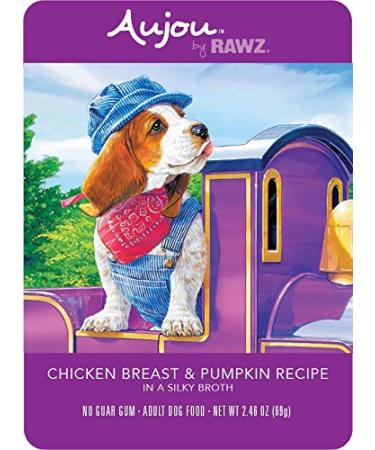 Rawz Aujou Chicken Breast & Pumpkin Dog Food 8/2.46 oz Pouches