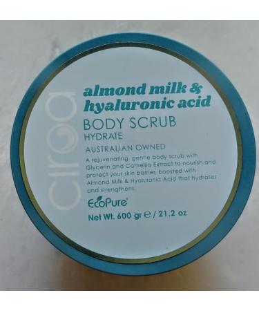 Ciroa Almond Milk & Hyaluronic Acid BODY SCRUB Hydrate 21.2 oz (600gr) Pack of One - Buy Online on GoSupps.com