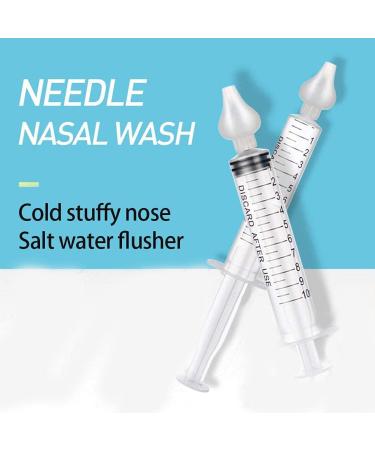 Mr Isata Portable Baby Nasal Aspirator 2PCS Set - Silicone Nasal Irrigator Syringe for Nose Cleaning - Buy Online on GoSupps.com
