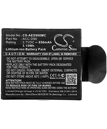 Buy ACC-D90 Battery Replacement for AEE D90 LyfeS72 LyfeSilver LyfeTitan S90 S91B S9A - Fast Worldwide Shipping - Buy Online on GoSupps.com