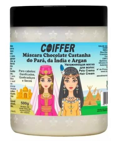 Coiffer Chocolate Brazil Nut Indian Chestnut and Argan Hair Mask 17.63 oz Intense Nourishment