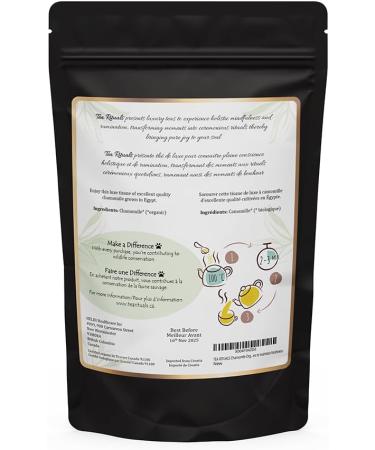 TEA RITUALS Chamomile Organic loose leaf tea (50+ cups per 100gms) Brew Hot & Iced tea Resealable Pouches. Foil lined pouches to maintain freshness. - Buy Online on GoSupps.com