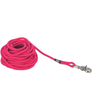 Trixie drag line S - L 20 m 6 mm in Fuchsia - Long dog leash for training and outdoor - for small to large dogs - 19797 S - L 20 m 6 mm Fuchsia