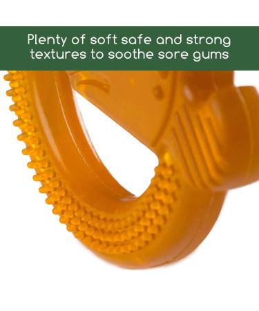 Bunny Boo Natural Rubber Teether | Eco-Friendly Baby Teething Toy | Ship Internationally - Buy Online on GoSupps.com