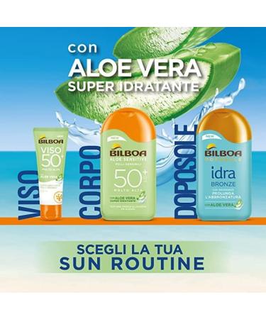  Bilboa Bilboa Aloe Sensitive SPF 30 High Sun Milk for Sensitive Skin Formula with Aloe Vera Protects and Moisturizes Sensitive Skin 200 ml - Buy Online on GoSupps.com