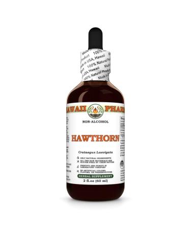 Hawaii Pharm Hawthorn Alcohol-Free Extract Glycerite for Heart Wellness Supports Circulation Promotes Lipid Balance Antioxidant Rich Boosts Immune Strength - 2 fl.oz 2 Fl Oz (Pack of 1)