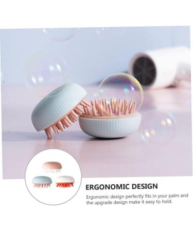 minkissy 3Pcs Shampoo Brush Adjustable Head Massage Brush For Healthy Scalp Care Suitable Hair Types Durable TPU Material For Mother - Buy Online on GoSupps.com