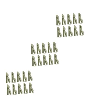 Alipis 30 Pcs Cabinet Door Hook Towel Hooks Over The Door Hanger Plastic Door Back Hook Coat Hook Wall 9x3.2cmx3pcs Greenx3pcs