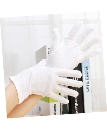 OKUMEYR 12 Pairs Moisturizing Food Handling Glove Hair Dye White Kitchen Hair Dyeing Dry Hands White Work Spa XL:24X11cm White - Buy Online on GoSupps.com