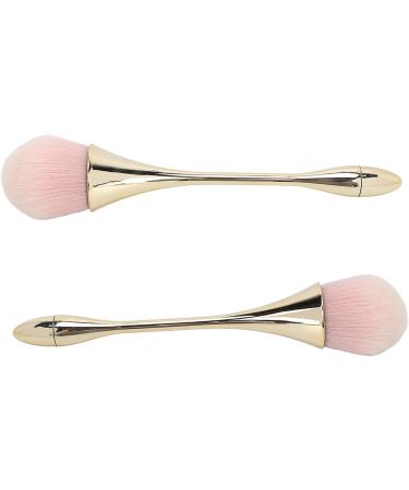 Soft Hair Loose Powder Brush Fashionable Cosmetic Tool for Makeup Applicable for Home and Powder Room (Gold) - Buy Online on GoSupps.com