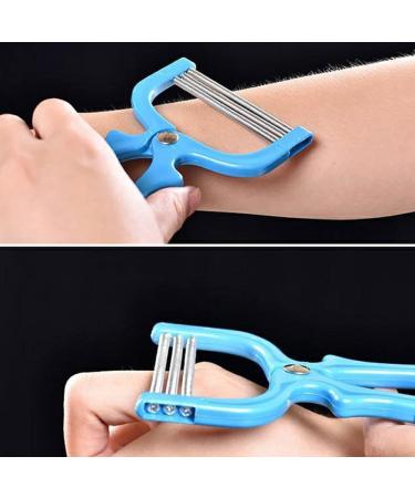 AHEOVSD Handheld Facial Hair Removal Threading Tool Set - 2 Pieces | Women's Face Epilator for Hair Removal | Beauty Tools - Random Color - Buy Online on GoSupps.com