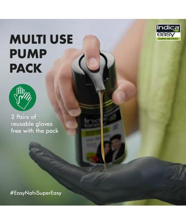 Indica Easy Shampoo Hair Colour - Natural Black 180ml | International Shipping Available - Buy Online on GoSupps.com