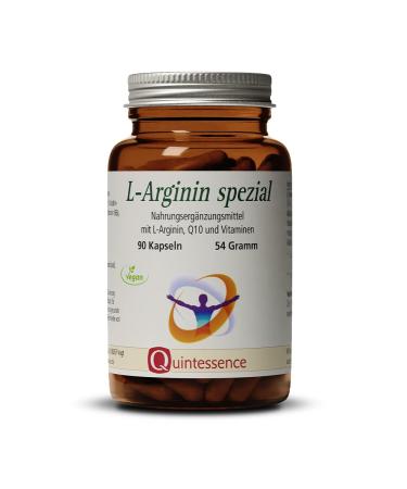 Quintessence special l arginine capsules 90 pieces - vegan & without artificial additives 1840 mg L -arginine per daily dose Coenzyme Q10 capsules with vitamin B