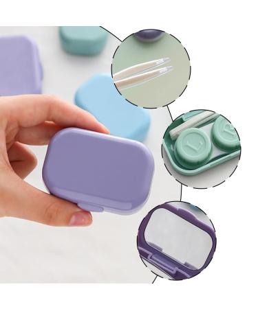 Fez 4-Piece Contact Lens Container Set - Travel-Friendly Lens Storage with Tweezers | Durable Accessories Case - Buy Online on GoSupps.com