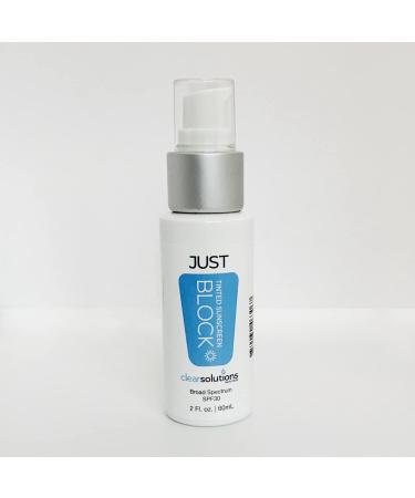 Clear Solutions Skin Care Just Block  Tinted Sunscreen  Light-Weight  Moisturizing  and Hydrating Broad-Spectrum  Daily Sunblock with SPF 30.