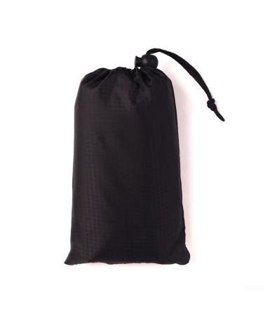 YUANGANG Foldable Lightweight Waterproof Beach Blanket Soft and Moisture-Proof Outdoor Mat Foldable 1.4 x 2m (Black)