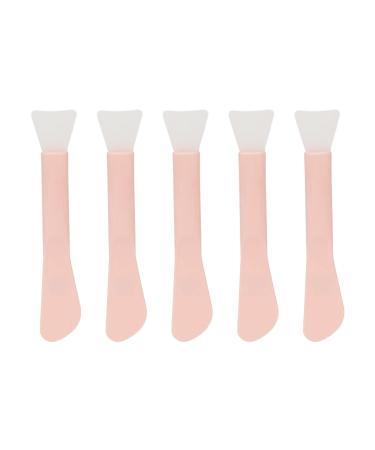 Double Head Silicone Mask Brush Skin Friendly Portable Safe and Washable Comfortable Handle with PV Adjusting Stick for Face Body Lotion DIY Make Up Mask Brush Facial Silicone