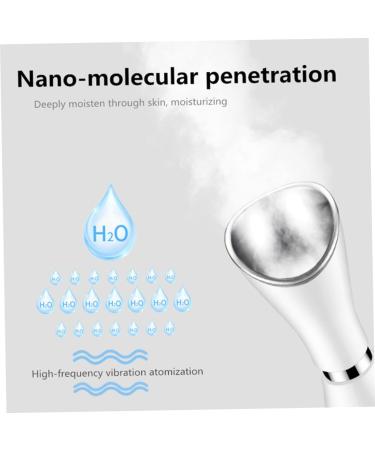 OHPHCALL Portapotty 1pc Beauty Steaming Face Instrument Hot Spray Hydrating Facial Sprayer Nano Cleansing Instrument Household Steaming Face Instrument Cosmetic Face Steamer White - Buy Online on GoSupps.com