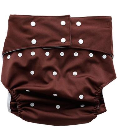 Washable Adult Diaper Nappies for Overnight Protection - Reusable Cloth Diaper for Elderly Care - Easy to Dry/Wash (Coffee) - Buy Online on GoSupps.com