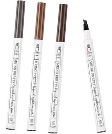 FRCOLOR 4pcs Waterproof Brow Pencil Waterproof Eyebrow Pen Eyebrow Pencil for Women Tool No Smudge Miss 1 count (Pack of 1) As Shown - Buy Online on GoSupps.com
