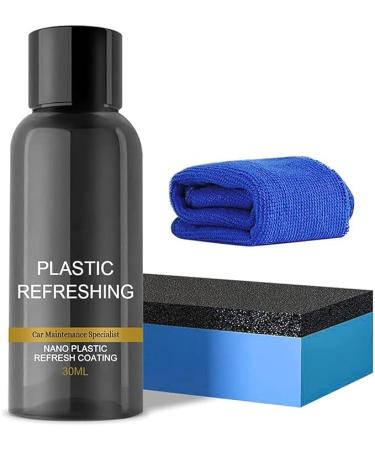 |Most Gifted| 2024 New Plastic Refreshing Coating Car Plastic Revitalizing Coating Agent Plastic Parts Refurbish Agent for Car Automotive Interior Cleaning Agent - 30ml/50ml * 1/2/3/4 (1Count (Pack of 1)*30ml)